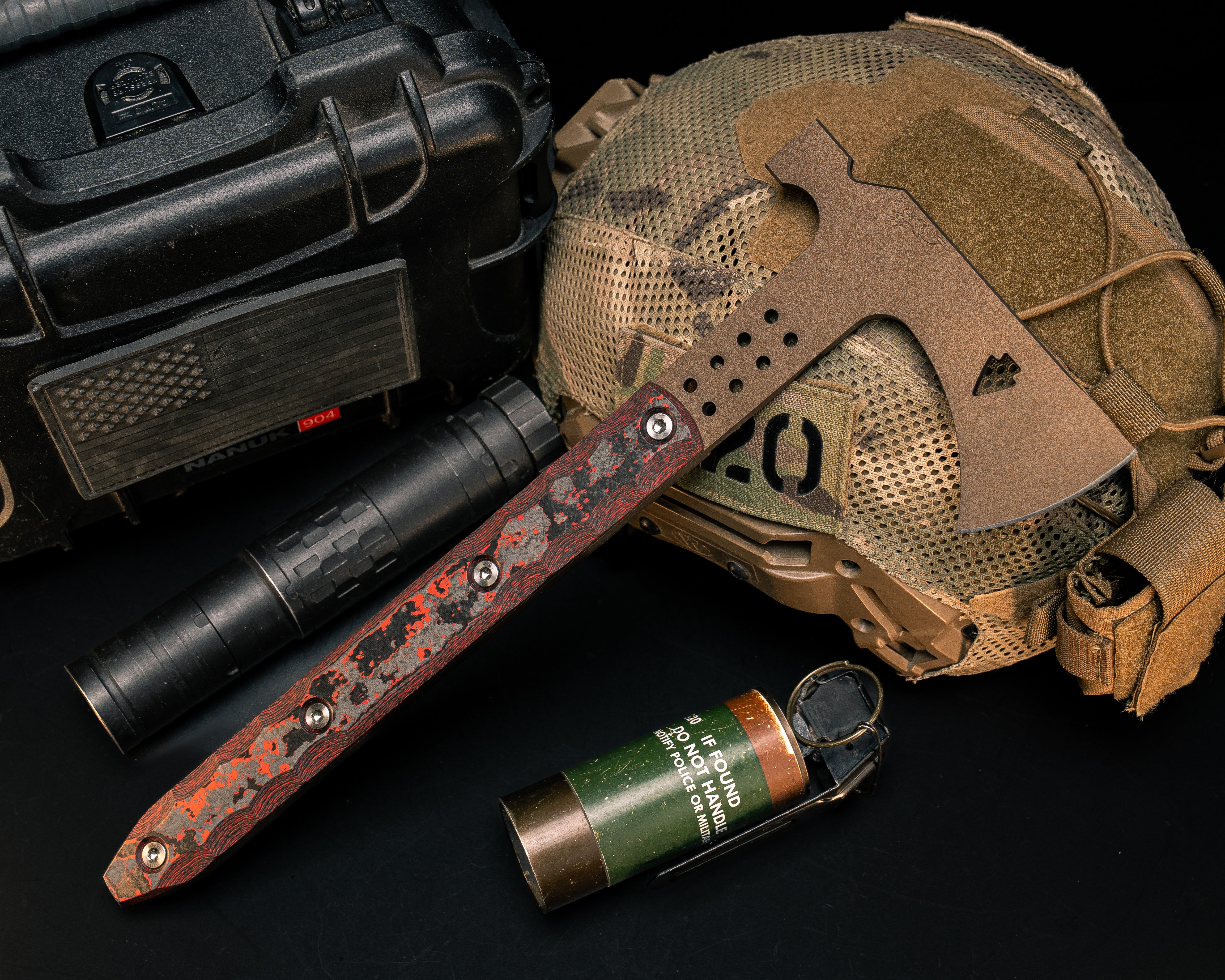 Arrowhead Hawk- Lava Flow FAT Carbon, Midnight Bronze Cerakote, Ti All ...