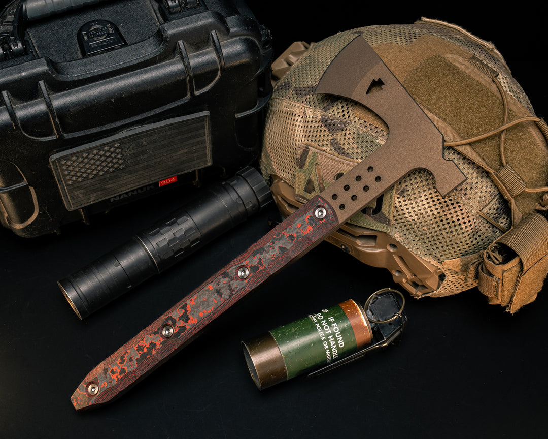 Arrowhead Hawk- Lava Flow FAT Carbon, Midnight Bronze Cerakote, Ti Allen Bolts, Smooth Grip