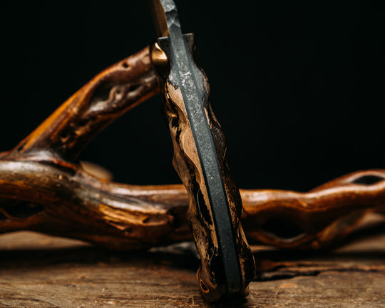 Notched Wire Cutter Breacher- Ancient Fossilized Reindeer, Mosaic Pins, Copper Lanyard Pin, Textured Grip