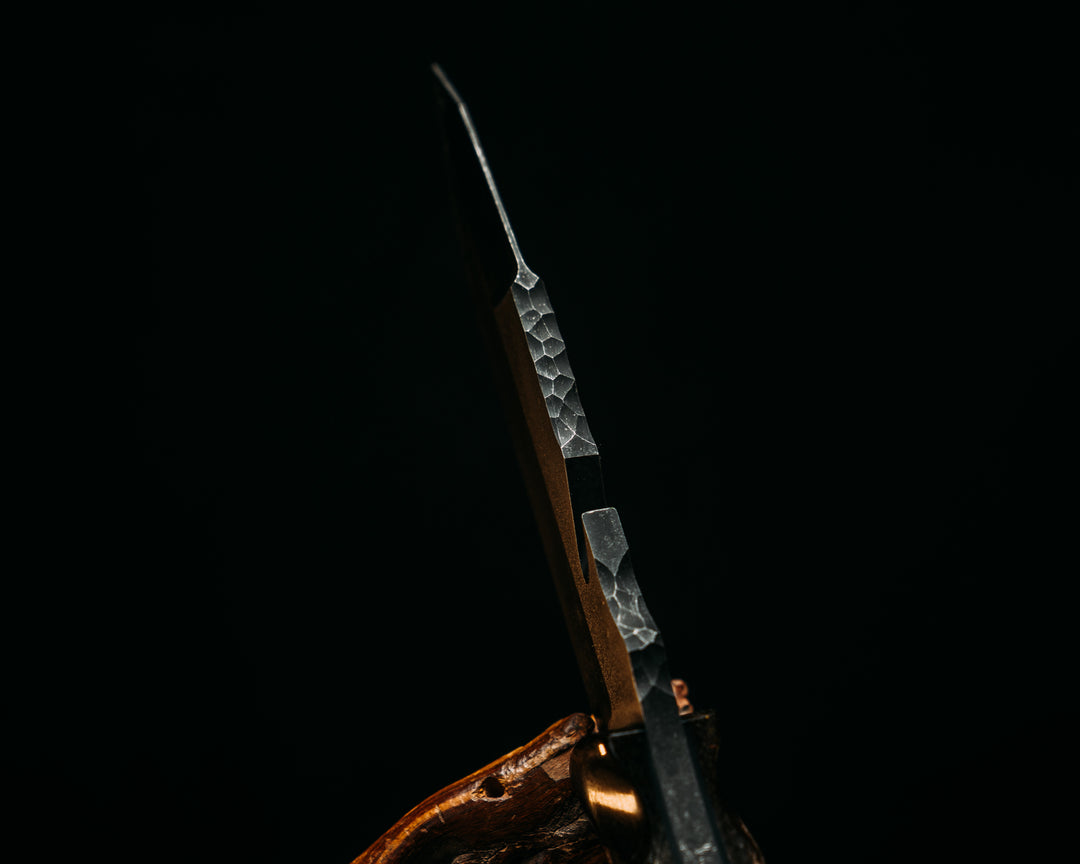 Notched Wire Cutter Breacher- Ancient Fossilized Reindeer, Mosaic Pins, Copper Lanyard Pin, Textured Grip