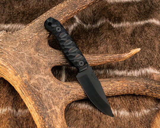 Feather Light- Black G10, Armor Black Cerakote, Allen Bolts, Textured Grip