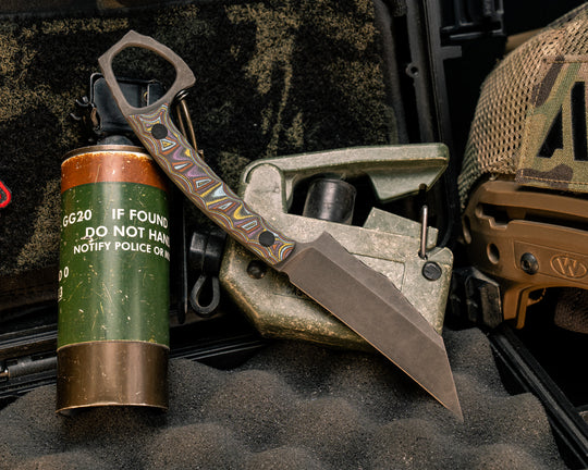 SOPHS- Flashback G10, CF Pins, Textured Grip