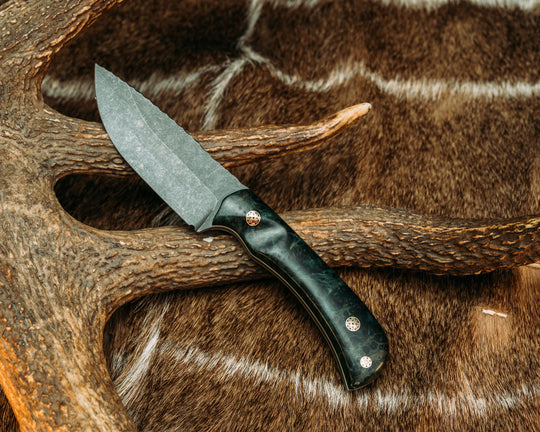 Cav Jr- Dyed Redwood, Mosaic Pins, Contoured Grip