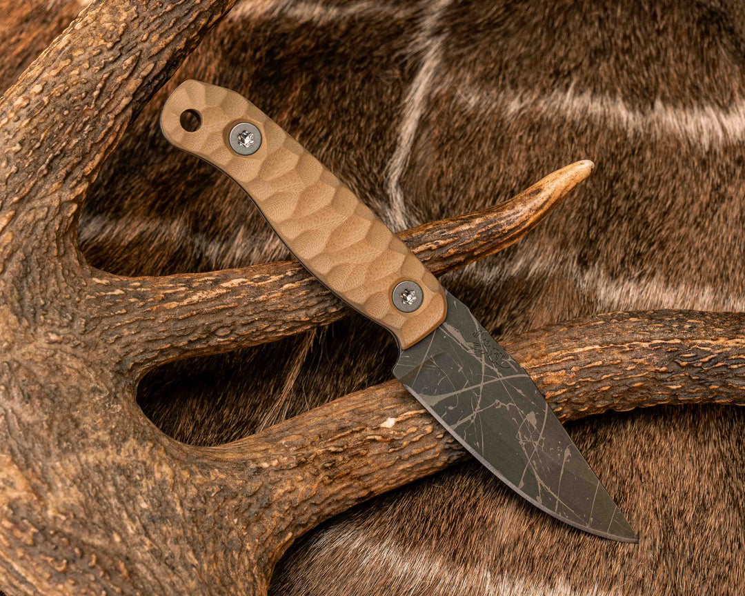 Feather Light- Coyote G10, Ti Torx Bolts, Textured Grip