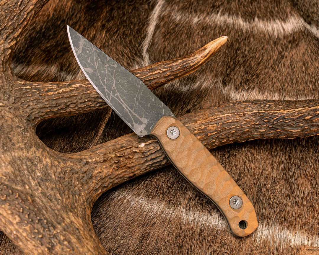Feather Light- Coyote G10, Ti Torx Bolts, Textured Grip