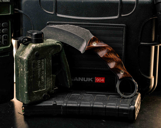 Karambito- Desert Ironwood, Mosaic Pins, Textured Grip