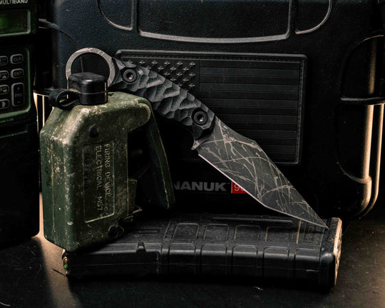Ringed Tac Tanto- Black G10, Allen Bolts, Textured Grip