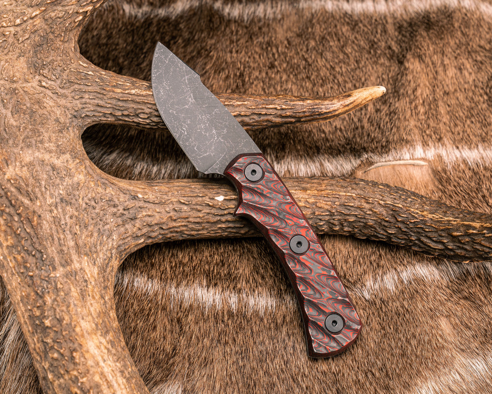 Beef Harpoon Back Country- Polished Lava Flow FAT Carbon, Allen Bolts, Textured Grip