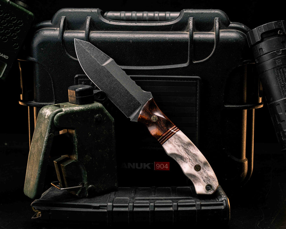 Disaster Jr Gen 3- Desert Ironwood, Black G10, Cherry G10, Brass and Copper Split, Elk Antler, Mosaic Pins, Brass Lanyard Pin, Textured Grip