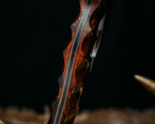 Viking Spike Hawk- Baker Forge Raindrop CopperMai- Desert Ironwood, Copper Patriot Mosaic Pins, Textured Grip
