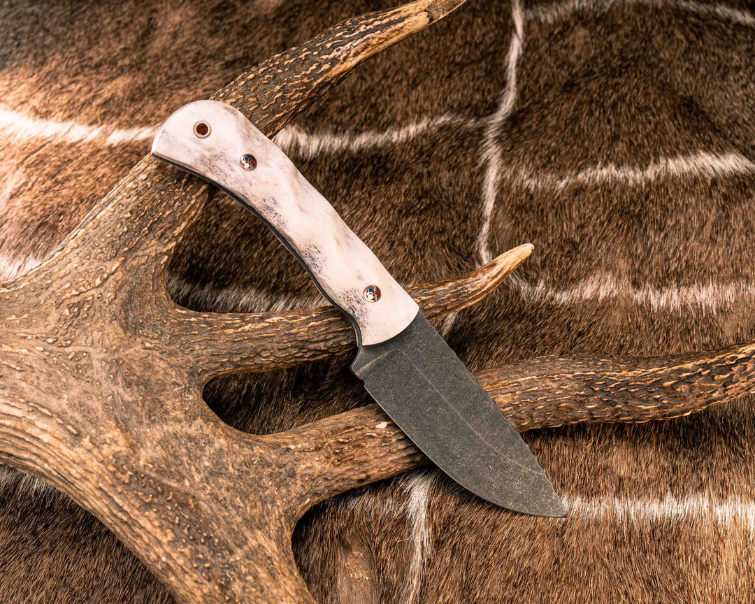 Cavner- Elk Antler, Patriot Mosaic Pins, Copper Lanyard Pin, Textured Grip