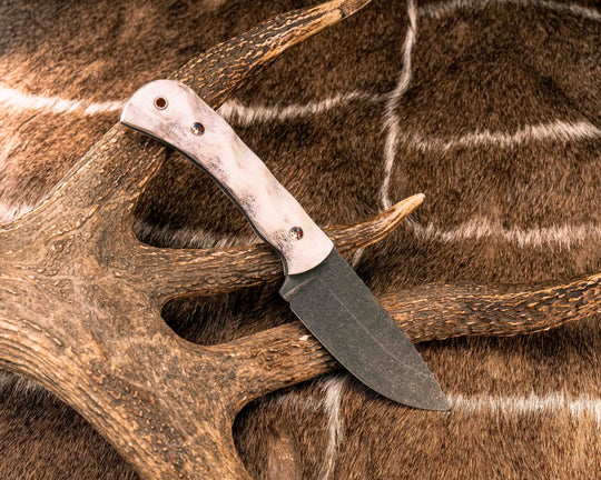 Cavner- Elk Antler, Patriot Mosaic Pins, Copper Lanyard Pin, Textured Grip