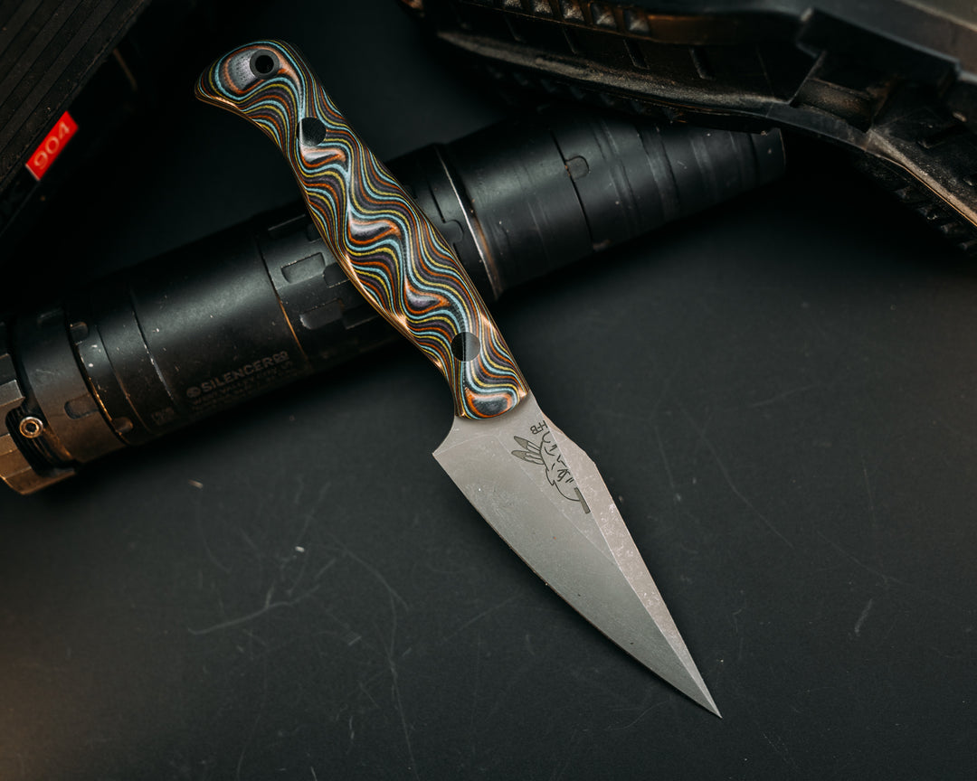 Gulo Gulo- Galaga G10, CF Pins, CF Lanyard Pin, Textured Grip