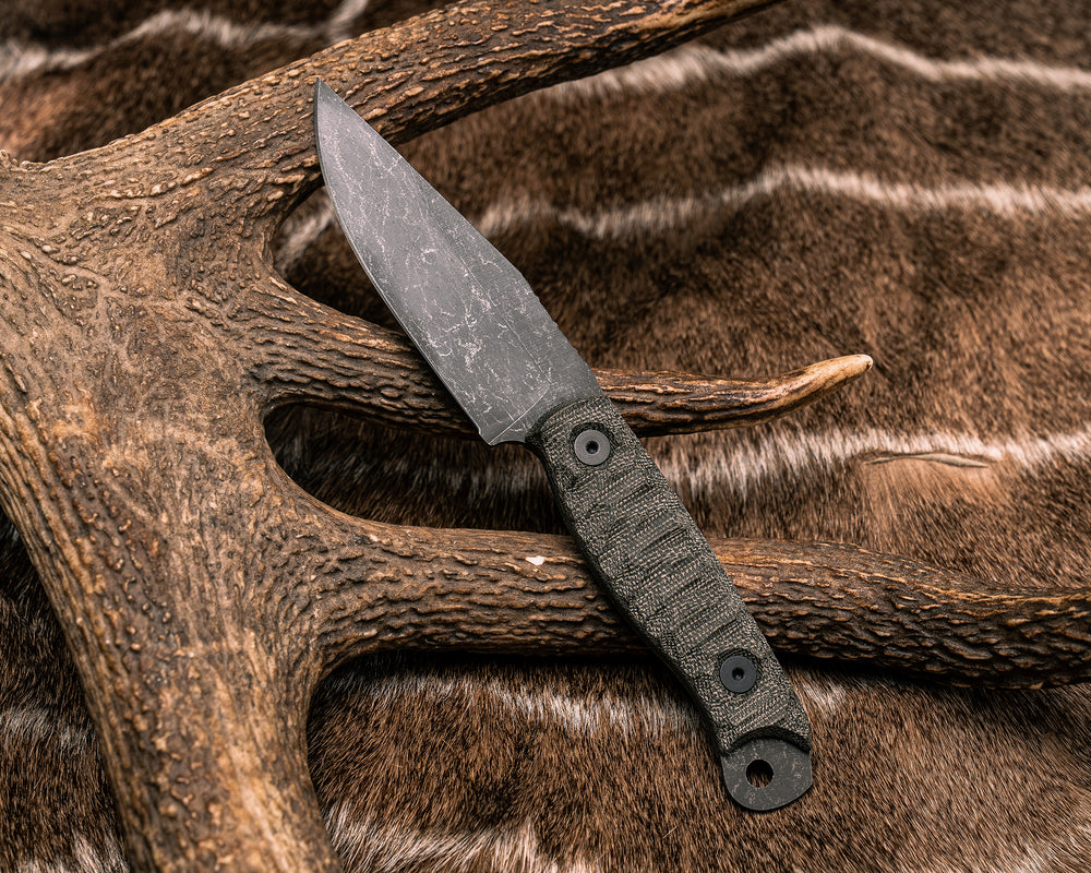 Crow Scalper - OD Green Canvas Micarta, Allen Bolts, Chaos Grip