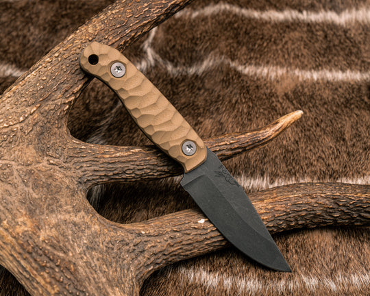 Feather Light- Coyote G10, Ti Torx Bolts, Textured Grip