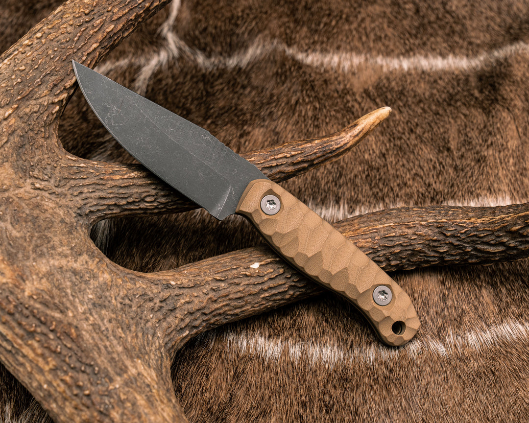 Feather Light- Coyote G10, Ti Torx Bolts, Textured Grip