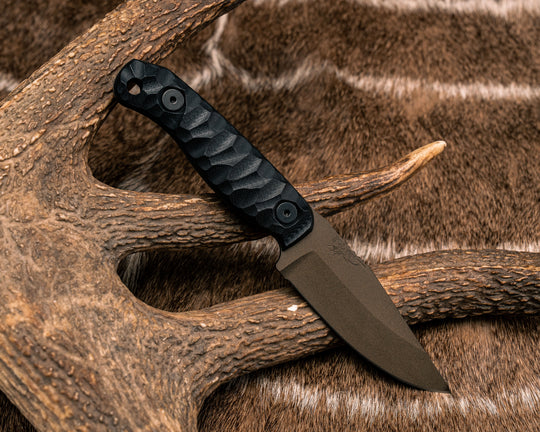 Feather Light- Black G10, Midnight Bronze Cerakote, Allen Bolts, Textured Grip