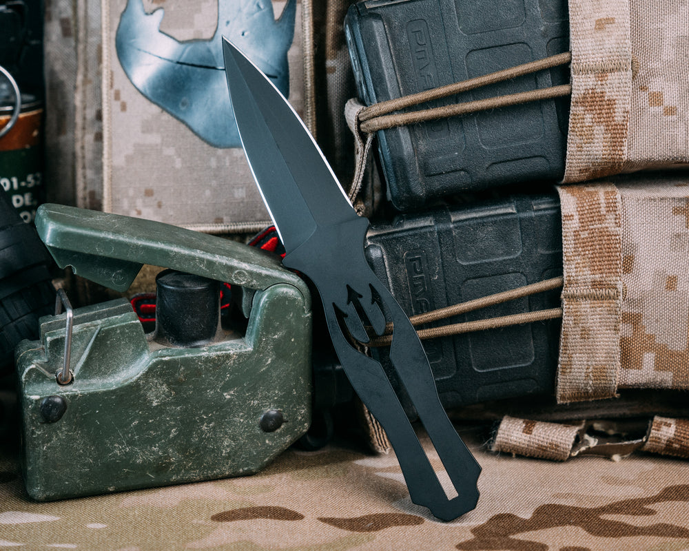 Trident Dagger- Armor Black Cerakote Finish