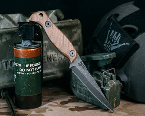 Congressman- Coyote G10, Allen Bolts, Iron Grip, Closed Tang Lanyard Hole