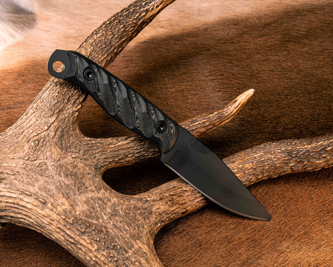 Crow Jr- Black Dunes Carbon, Armor Black Cerakote, Allen Bolts, Textured Grip