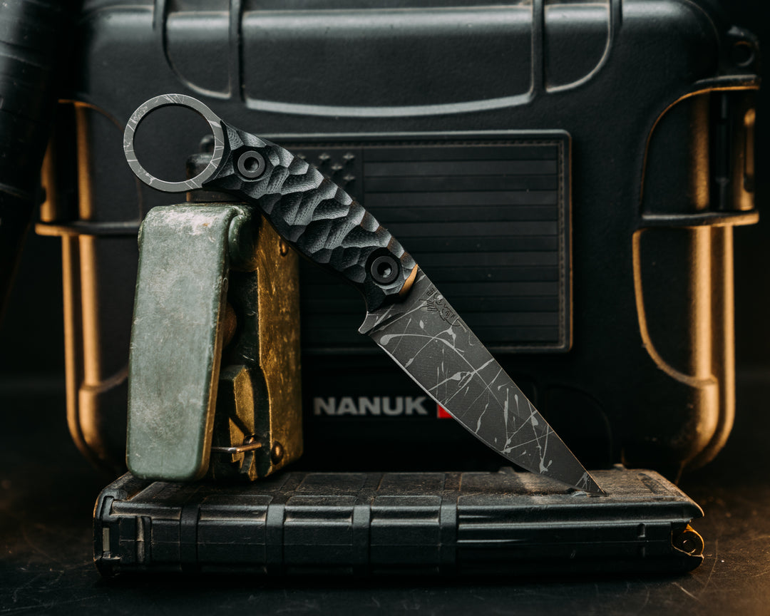 Osoraku 3" Mini - Black G10, Allen Bolts, Textured Grip