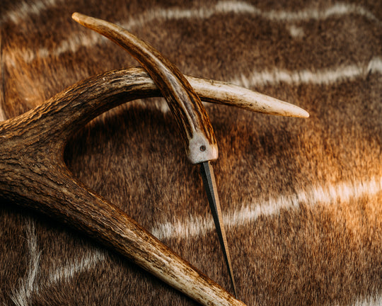 Pneumo Spike - CO Elk, Mosaic Pin, Natural Elk Spike Grip.