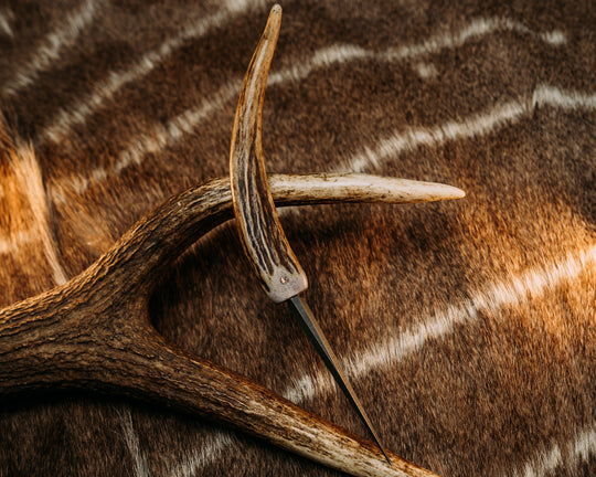 Pneumo Spike - CO Elk, Mosaic Pin, Natural Elk Spike Grip.