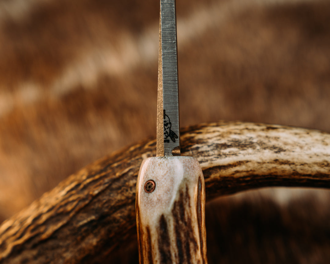 Pneumo Spike - CO Elk, Mosaic Pin, Natural Elk Spike Grip.
