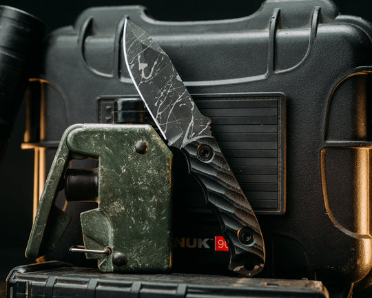 Disaster Cub- Black G10, Allen Bolts, Textured Grip