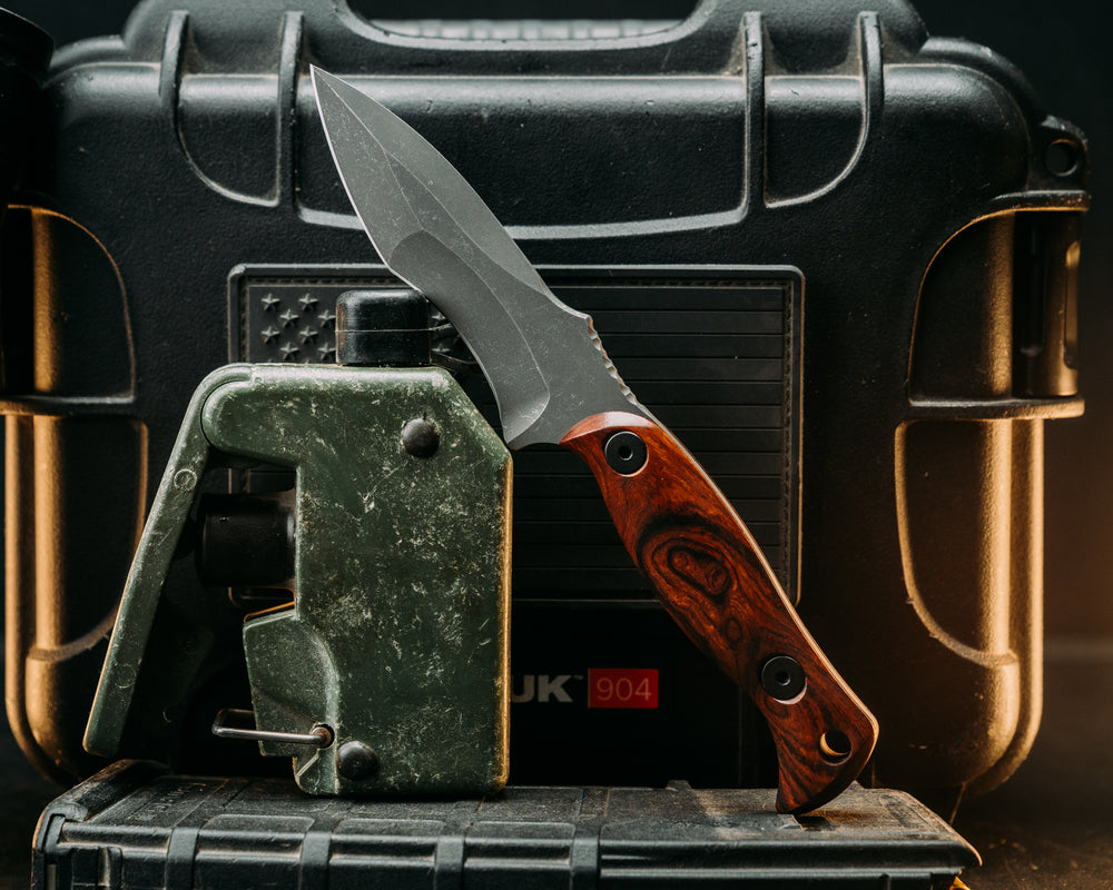 Extremis MK1 - Desert Ironwood, Allen Bolts, Hollow Lanyard Hole, Smooth Grip
