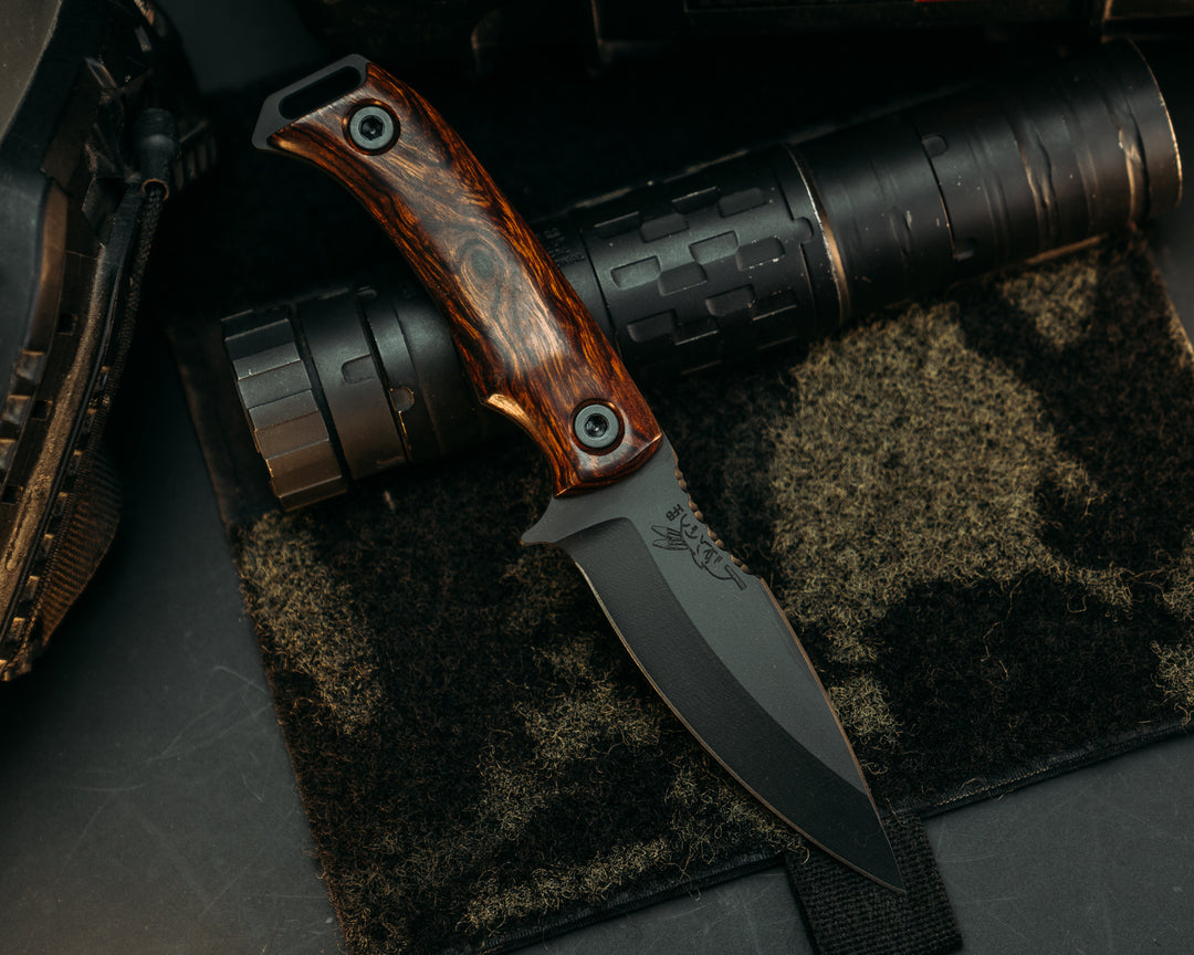 Ishi - Desert Ironwood, Armor Black Cerakote Allen Bolts, Smooth Grip