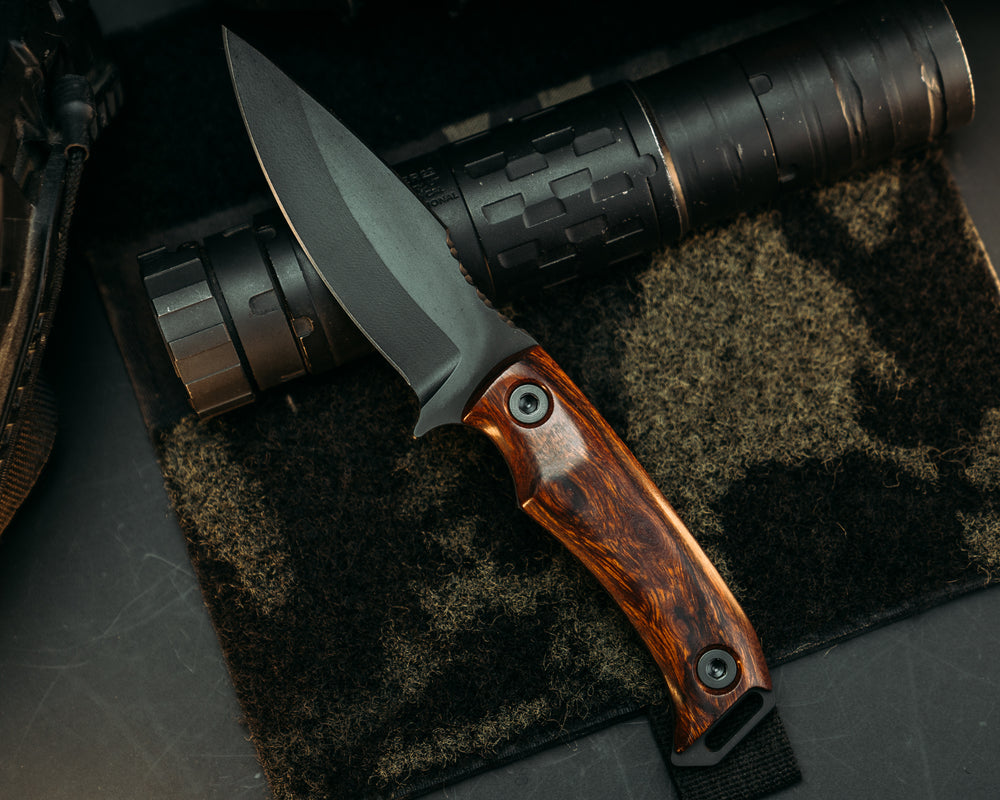 Ishi - Desert Ironwood, Armor Black Cerakote Allen Bolts, Smooth Grip