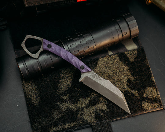 SHPOS - Purple G10, CF Pins, Chaos Grip.