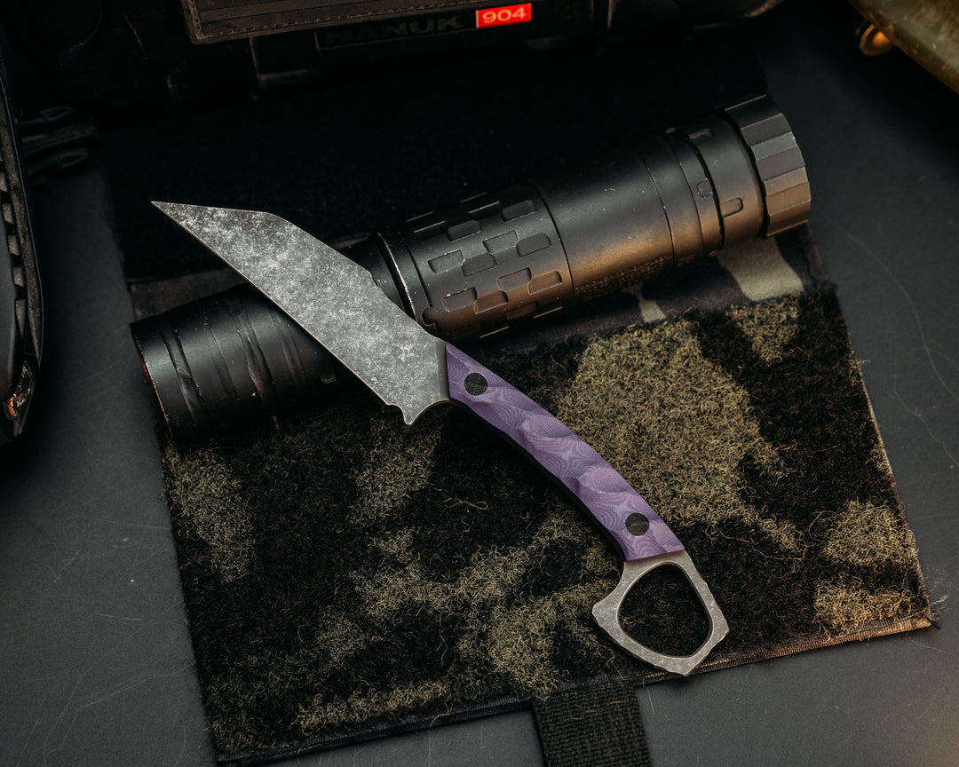 SHPOS - Purple G10, CF Pins, Chaos Grip.