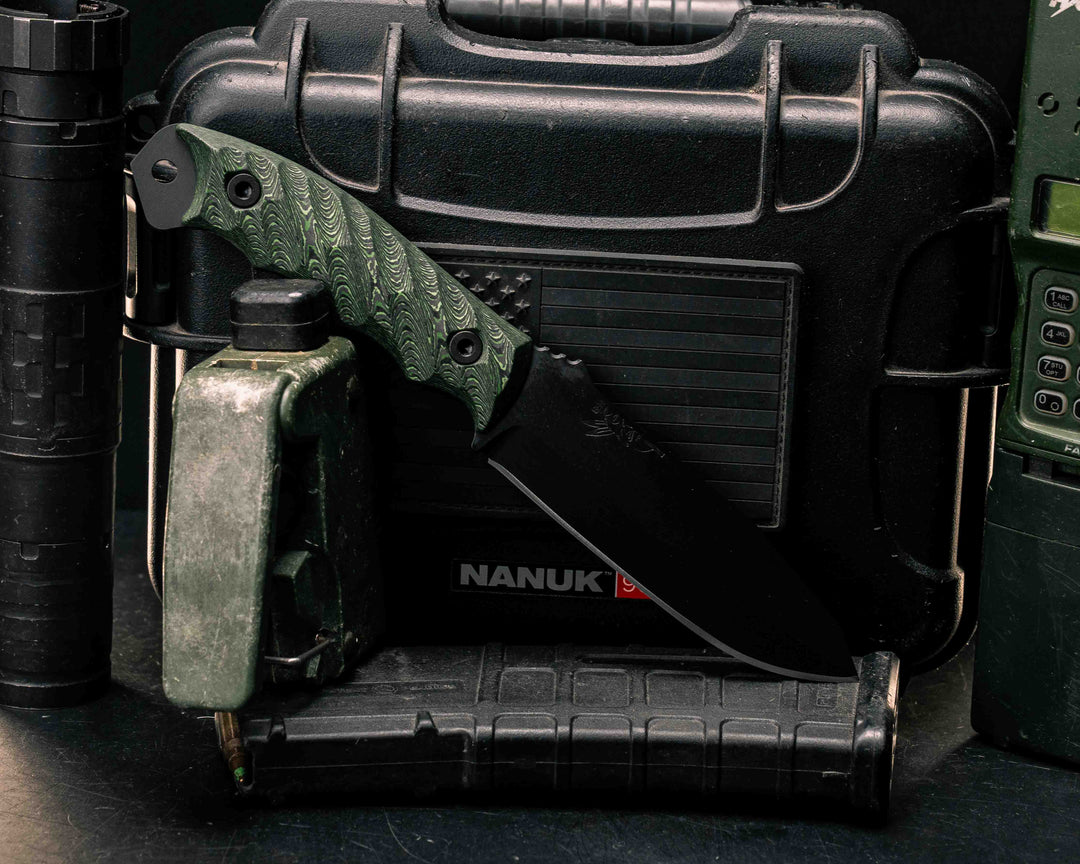 Disaster Breacher- Jungle Wear Carbon, Armor Black Cerakote, Allen Bolts, Textured Grip