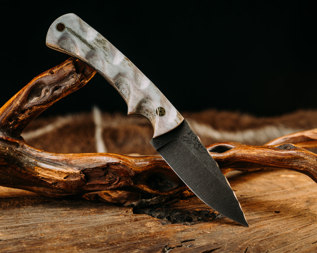 Modified Prometheus “Jr” - Elk Antler, Mosaic Pins, Textured Natural Grip