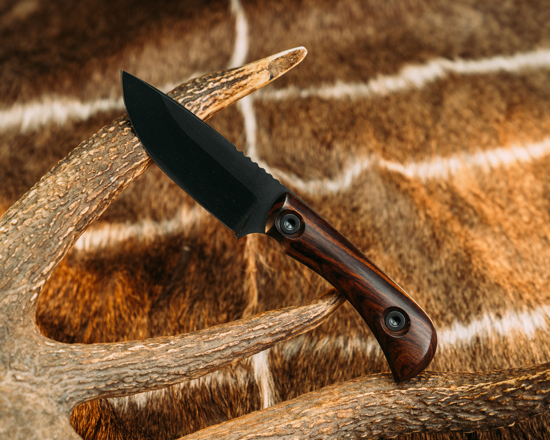 Cav Jr - Desert Ironwood, Armor Black Cerakote, Allen bolts, Smooth Grip