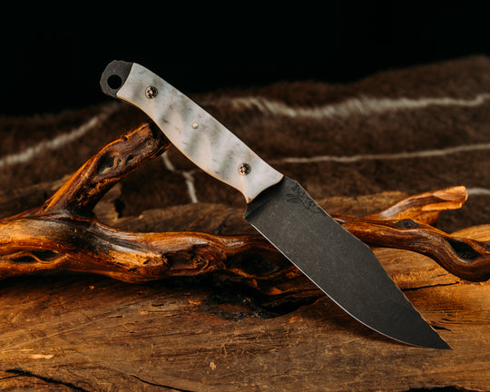 Crow Scout- Elk Anter, Mosaic Pins, Textured Grip