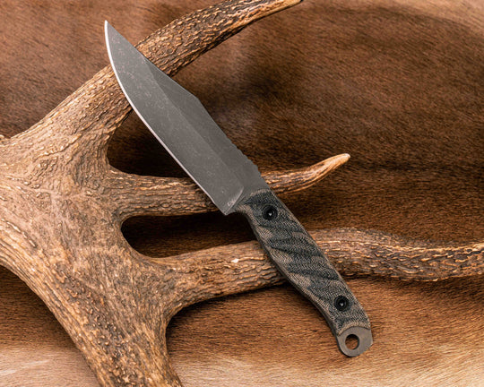 Crow Scout - OD Green/Black Canvas Micarta, Allen Bolts, Textured Grip