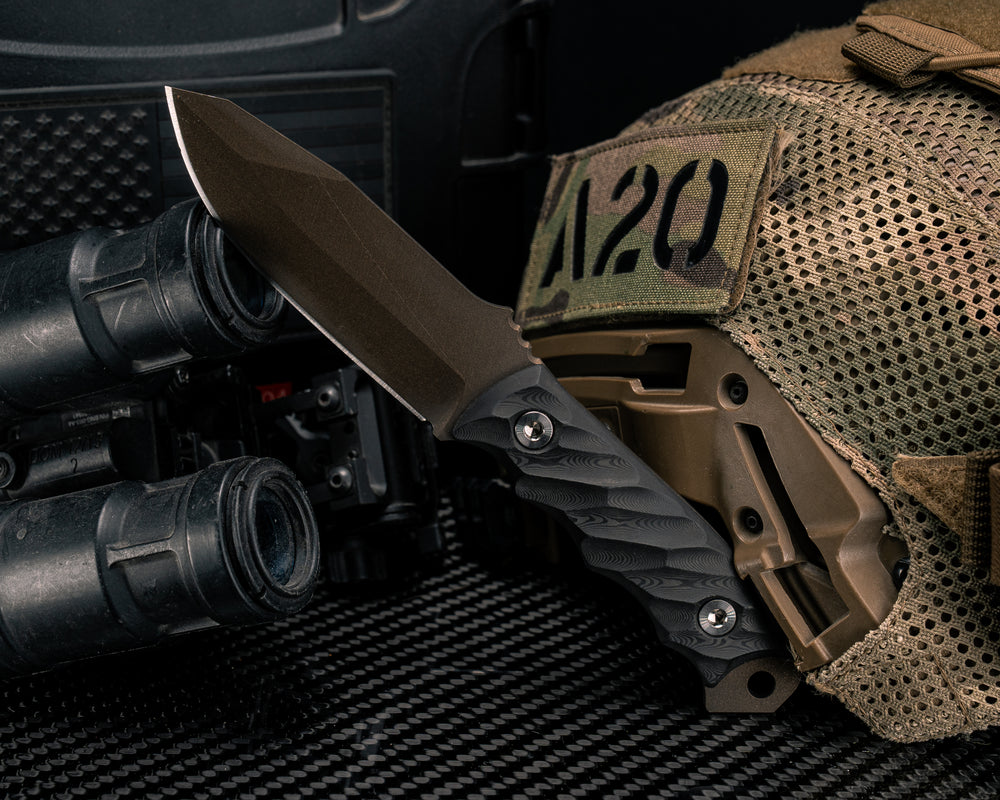 Disaster Jr- Black Dunes Carbon, Midnight Bronze Cerakote, Ti Allen Bolts, Textured Grip