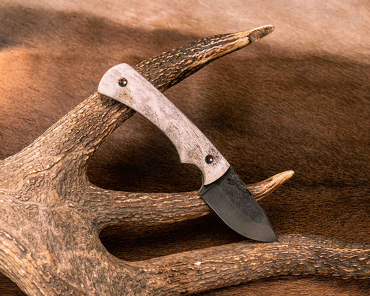 Beef Harpoon- Elk antler, Patriot Mosaic Pins, Textured Grip