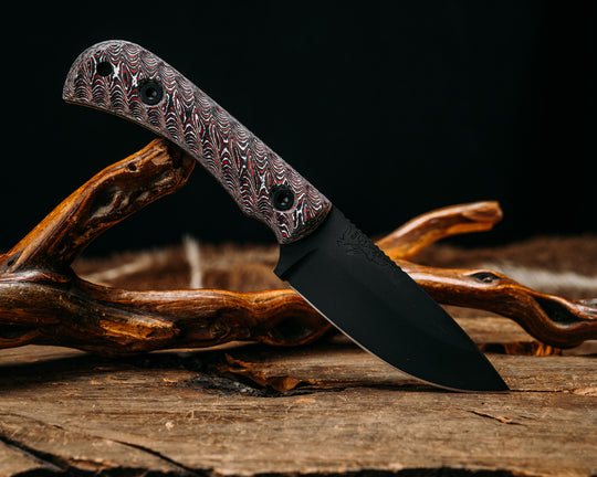 Cavner- Snow Fire Carbon, Armor Black Cerakote, Allen Bolts, Textured Grip