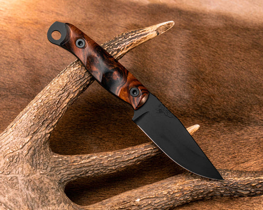 Crow Jr- Desert Ironwood, Armor Black Cerakote, Allen Bolts, Textured Grip