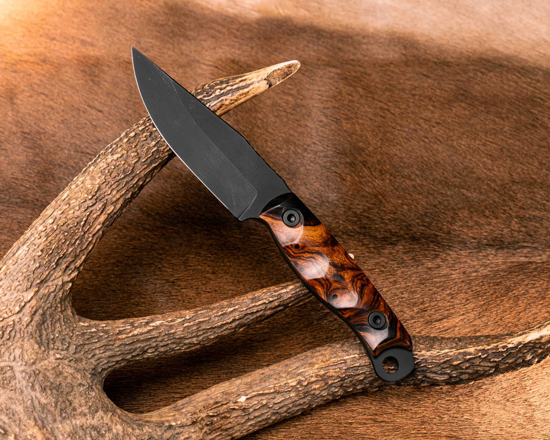 Crow Jr- Desert Ironwood, Armor Black Cerakote, Allen Bolts, Textured Grip
