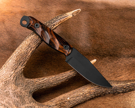 Crow Jr- Desert Ironwood, Armor Black Cerakote, Allen Bolts, Textured Grip