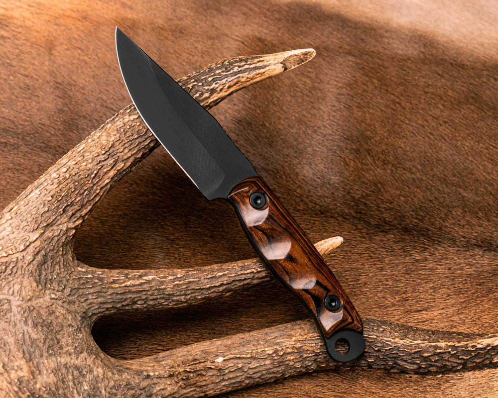 Crow Jr- Desert Ironwood, Armor Black Cerakote, Allen Bolts, Textured Grip
