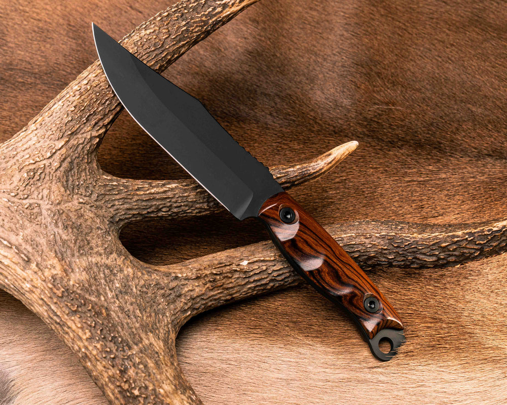 Crow Scout - Desert Ironwood, Armor Black Cerakote, Allen Bolts, Textured Grip