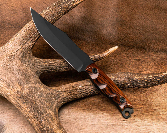 Crow Scout - Desert Ironwood, Armor Black Cerakote, Allen Bolts, Textured Grip