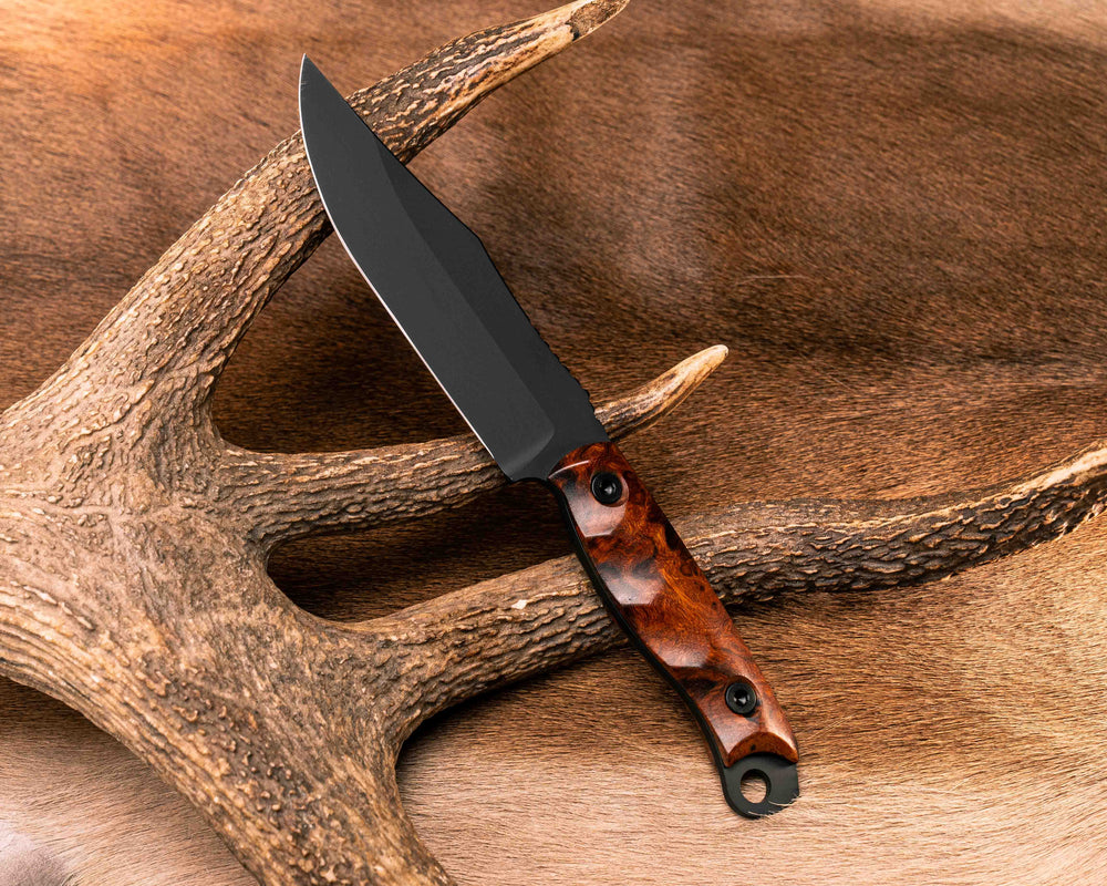 Crow Scout - Desert Ironwood, Armor Black Cerakote, Allen Bolts, Textured Grip