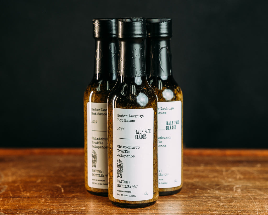 Chimichuri Truffle Jalapeño STEAK Sauce, (CASE), Senor Lechuga X HFB Collab